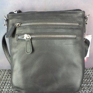 Black Leather Crossbody.